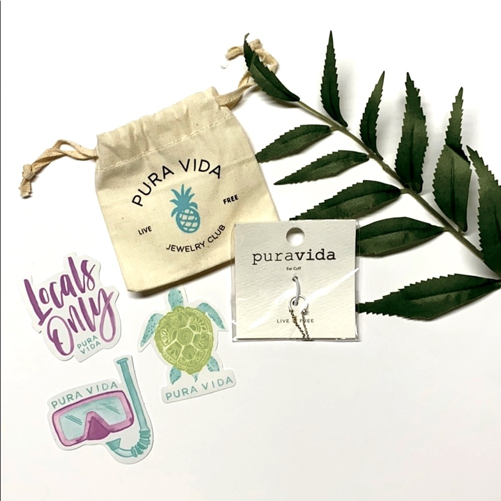 Pura Vida NWT Silver Ear Cuff